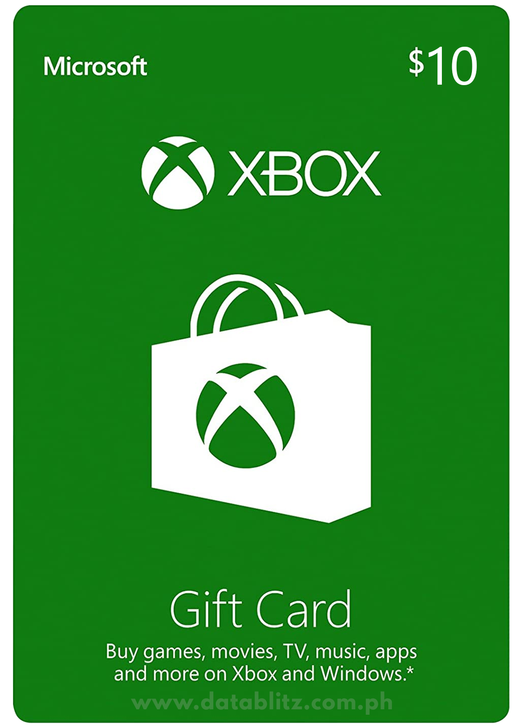 XBOX DIGITAL GIFT CODE US 10 Datablitz Digital Store