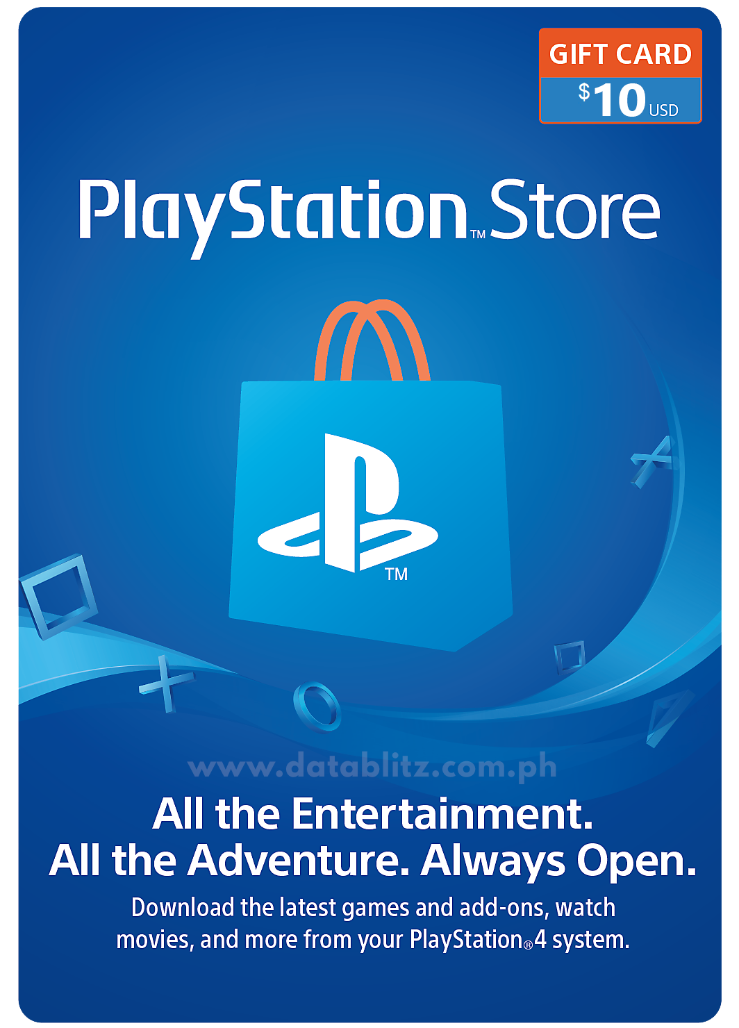 Playstation Network Digital Code US$10