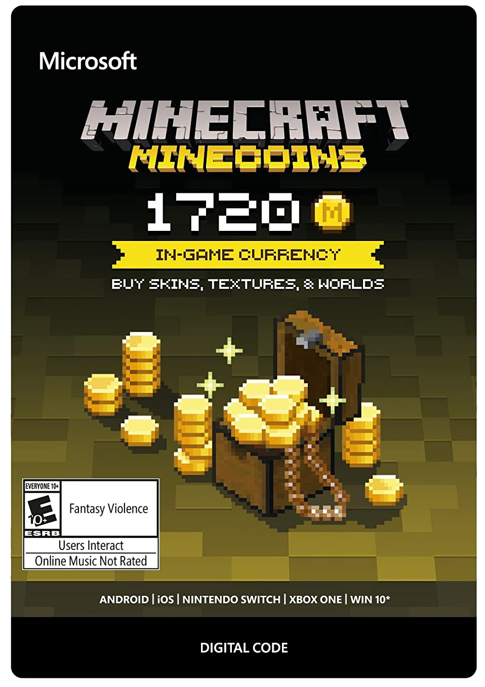 Minecraft Minecoins Pack 1720 Coins (US) Digital Code