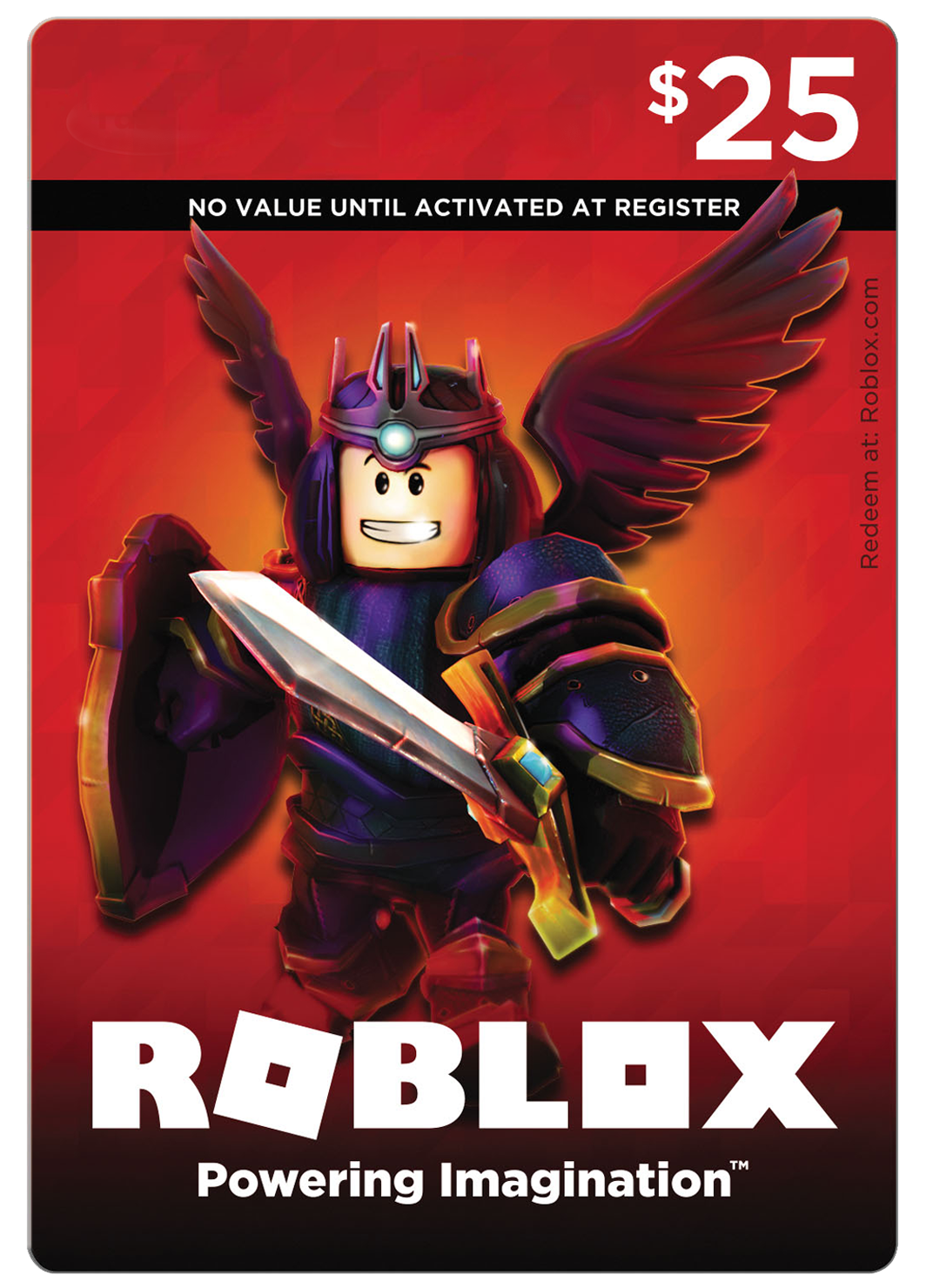 Redeeming my $25 ROBLOX gift card! 