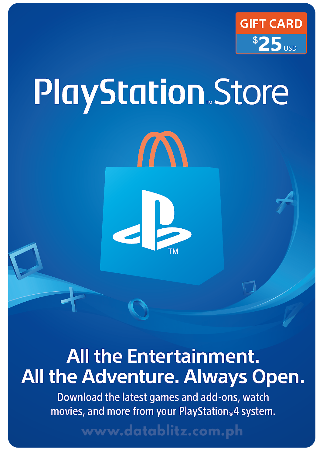 Playstation Network Digital Code US$25