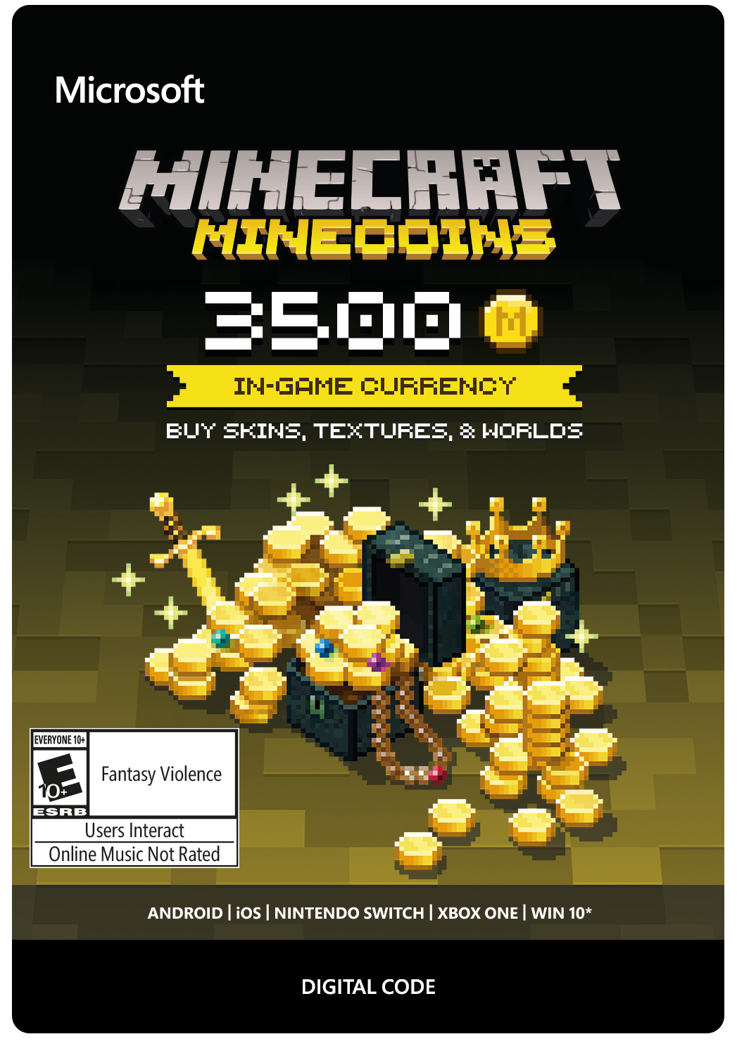 Minecraft Minecoins Pack 3500 Coins (US) Digital Code