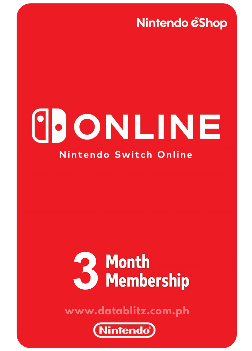 NINTENDO 3 MONTHS MEMBERSHIP CODE (US) Datablitz Digital Store