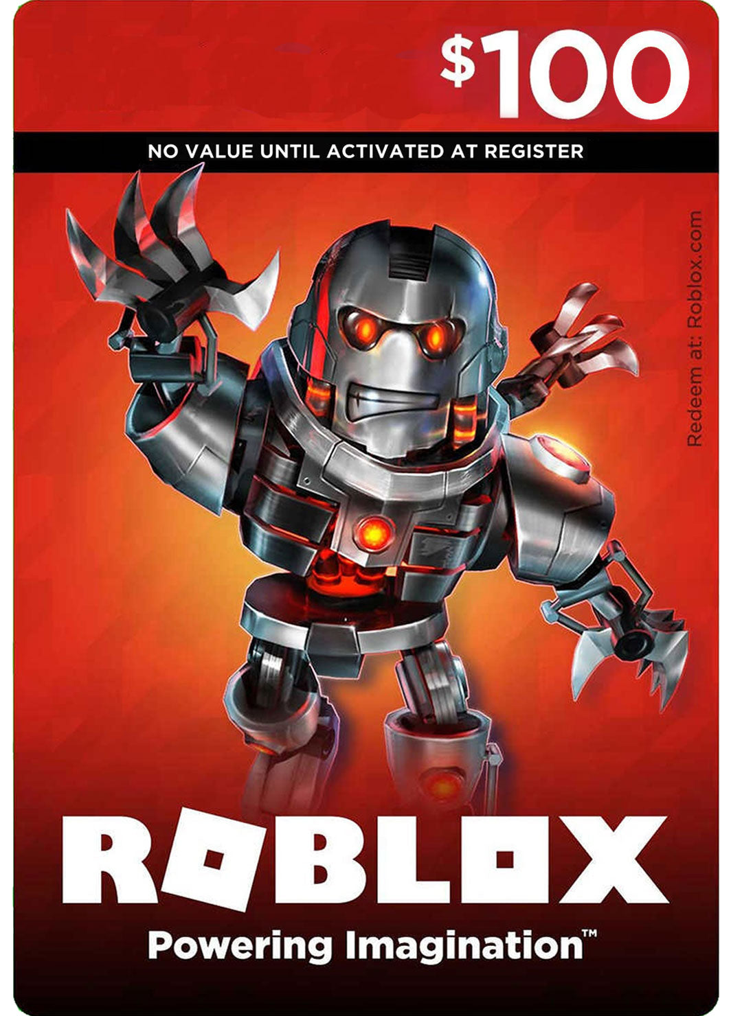 Roblox Digital Gift Code - $100 US