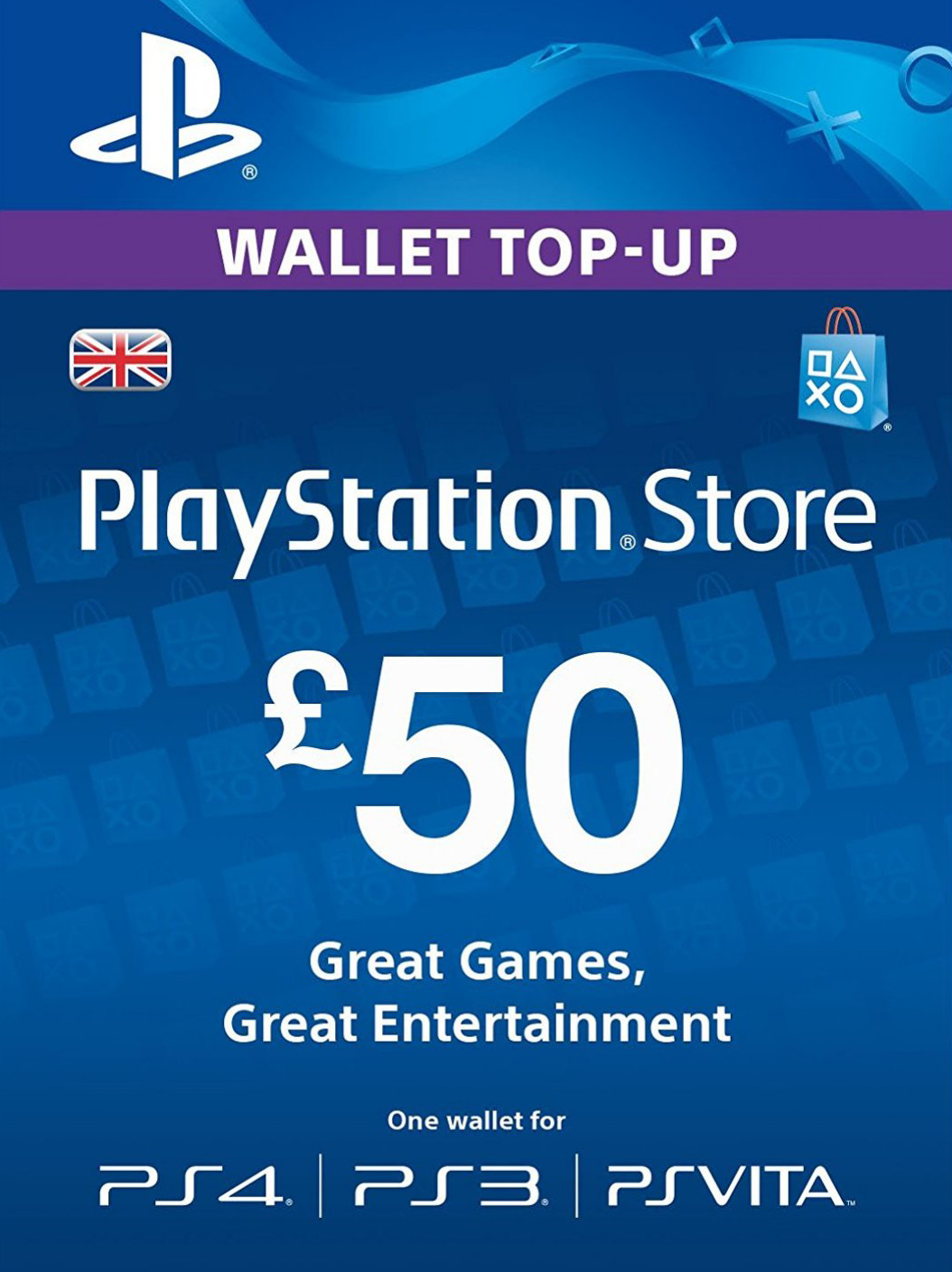 Playstation Network Digital Code GBP50