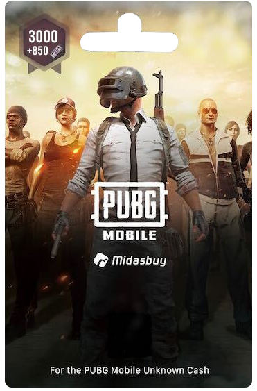 PUBG Mobile 3000 + 850 UC Digital Code