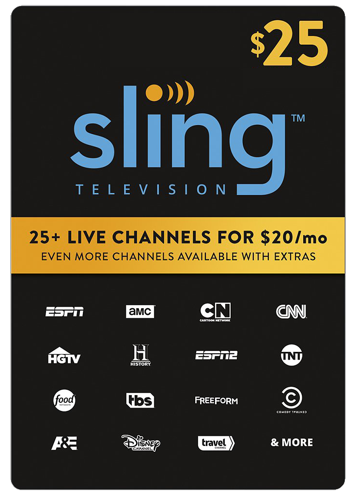Sling TV Digital Code $25