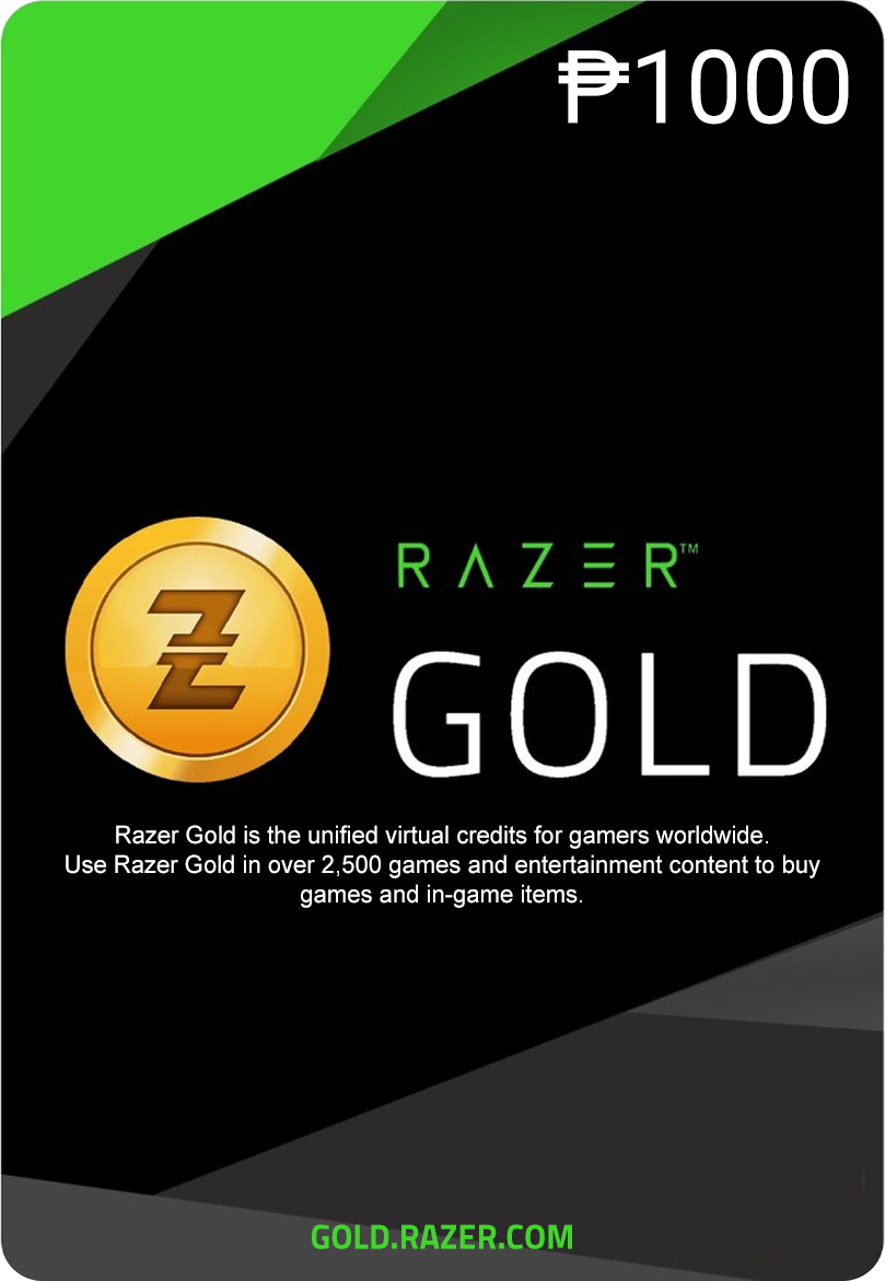Razer Gold Direct Top-Up PIN (PH) - (1000)