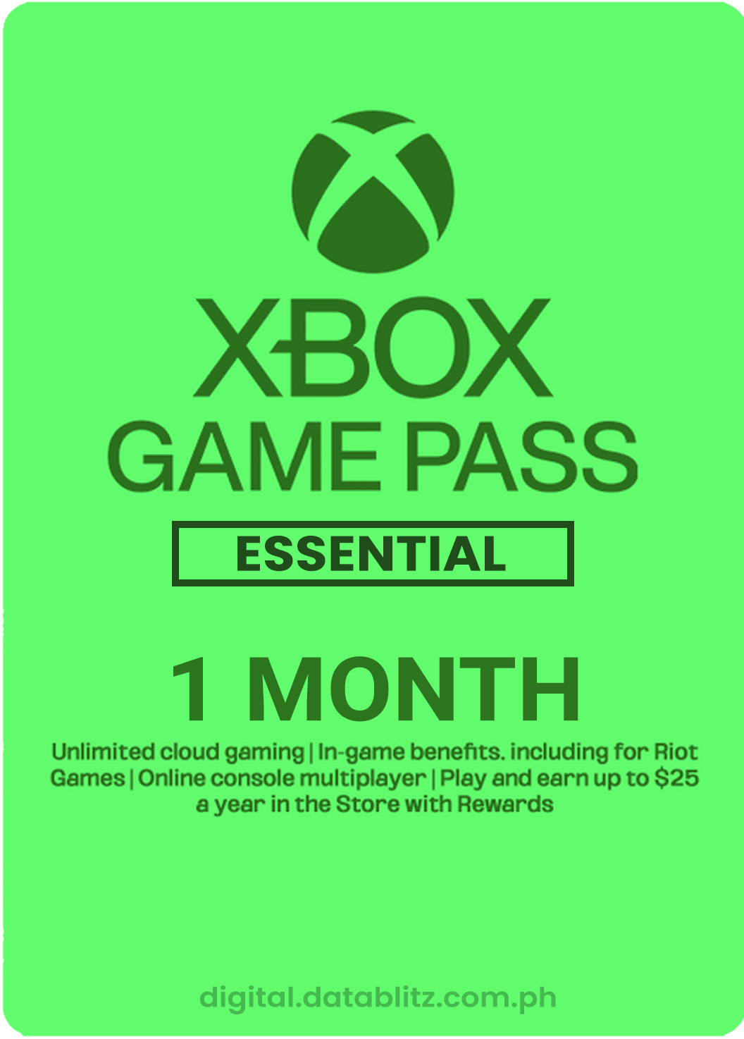 Xbox Game Pass Essentials 1-Month Membership