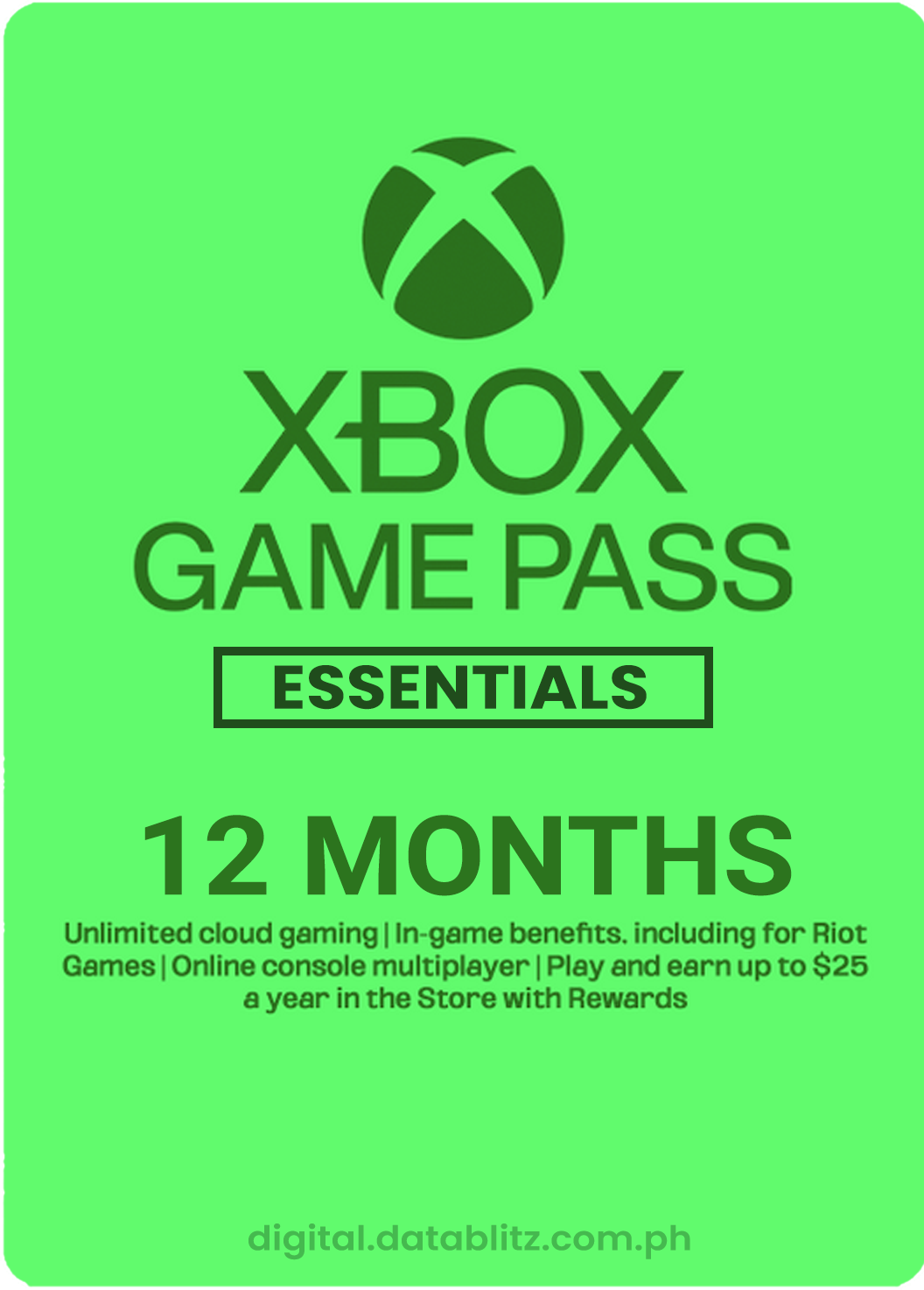Xbox Game Pass Essentials 12-Months Membership