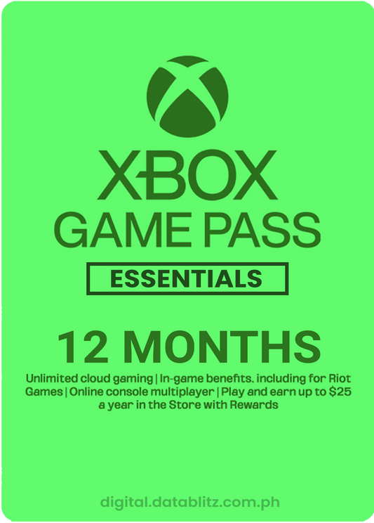 Xbox Game Pass Essentials 12-Months Membership