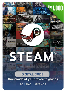 STEAM WALLET DIGITAL CODE - Php 1,000