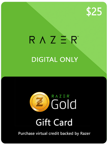 RAZER GOLD DIGITAL GIFT CODE - $25 US