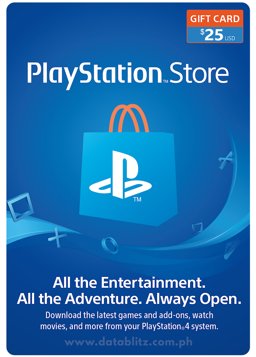 Playstation Network Digital Code US$25 – Datablitz Digital Store