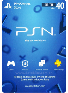 PLAYSTATION NETWORK DIGITAL CODE SG$40