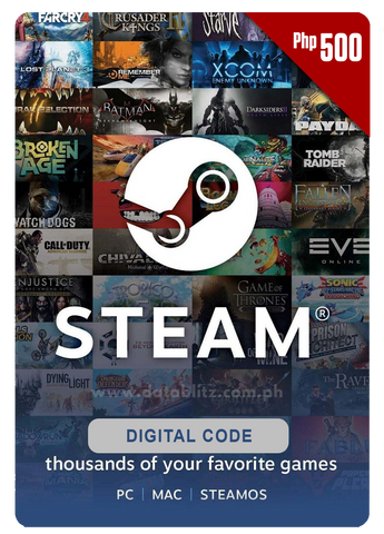 STEAM WALLET DIGITAL CODE - Php 500