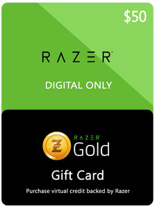 RAZER GOLD DIGITAL GIFT CODE - $50 US