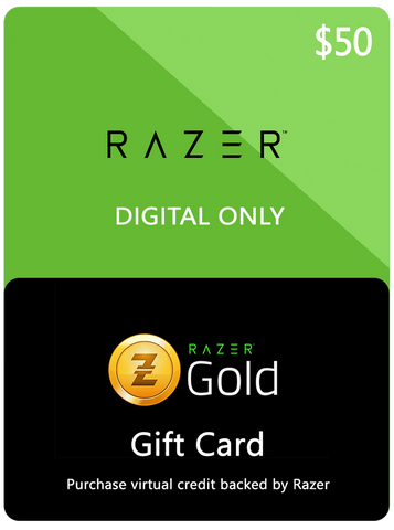 RAZER GOLD DIGITAL GIFT CODE - $50 US
