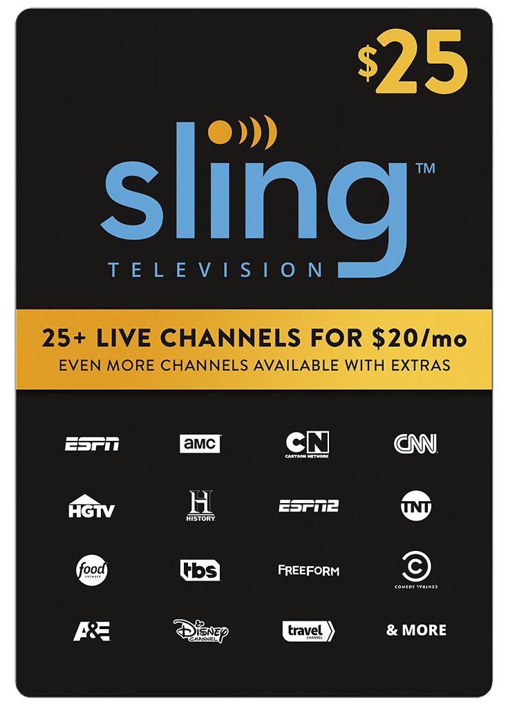 SLING TV DIGITAL CODE $25