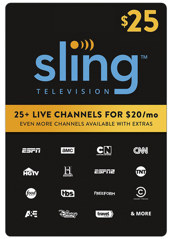 SLING TV DIGITAL CODE $25