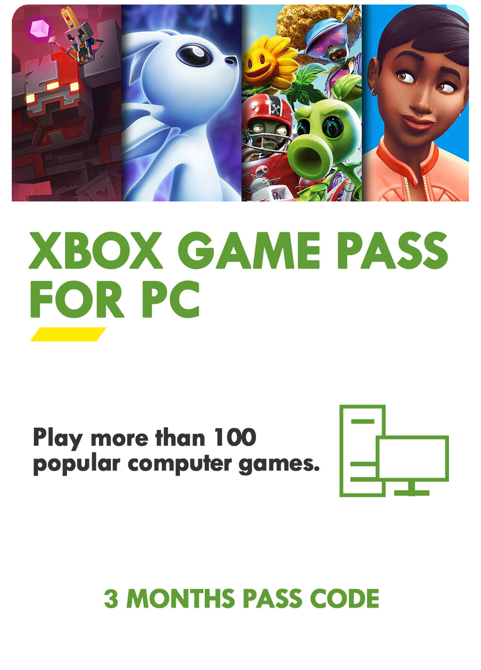 XBOX GAME PASS FOR PC MEMBERSHIP CODE 3 MONTHS (HK) Datablitz